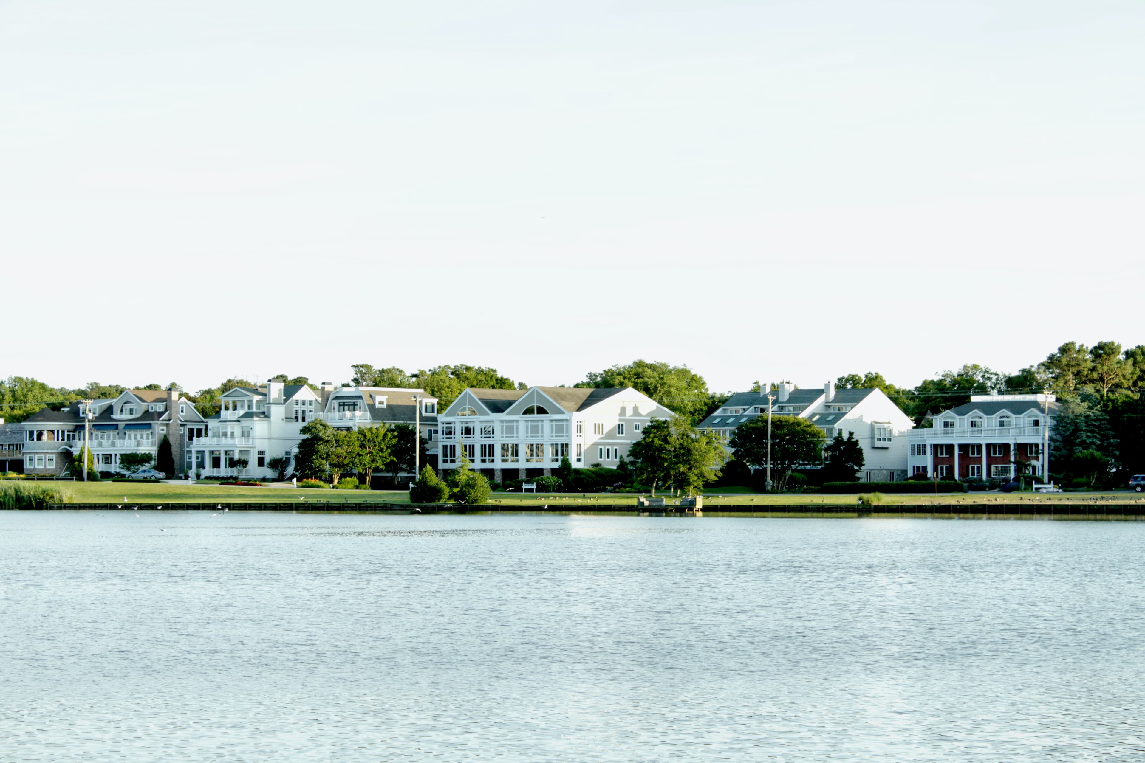 Homes near coast